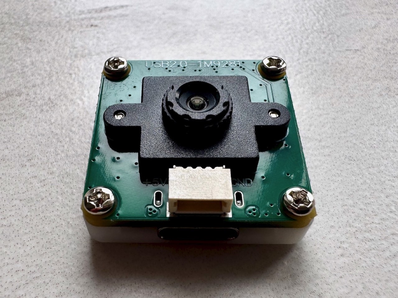 Waveshare OV9281 profile view showing the USB-C connector